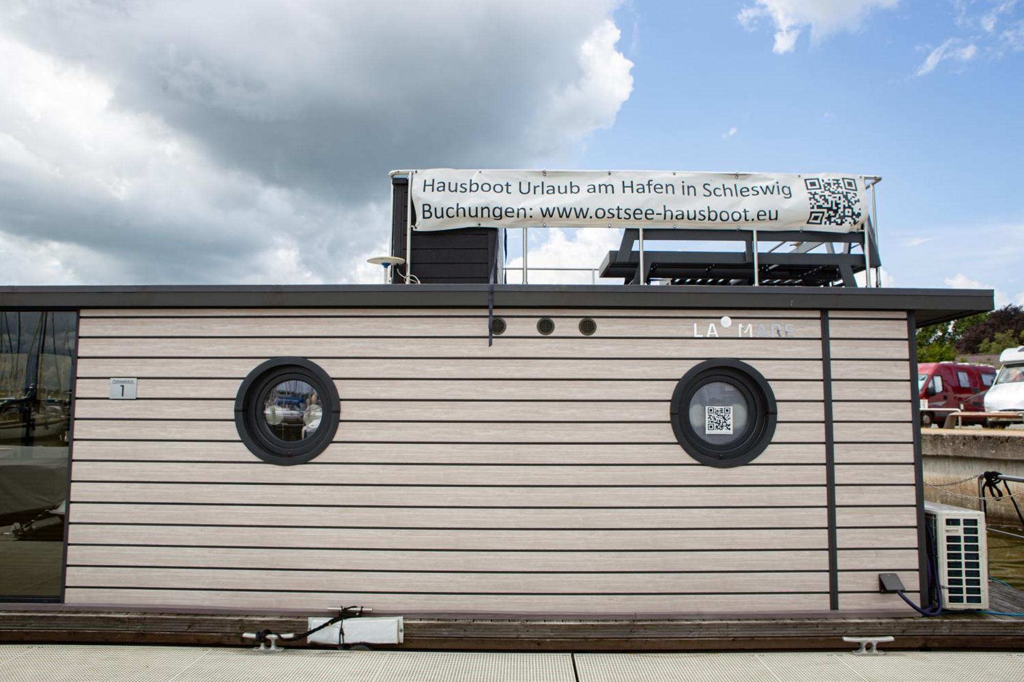 Ostsee Hausboot Schleswig Ostseeblick 1 Екстериор снимка